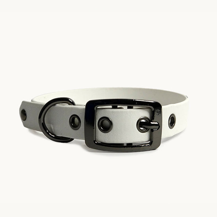 Classic Biothane Necklace - White