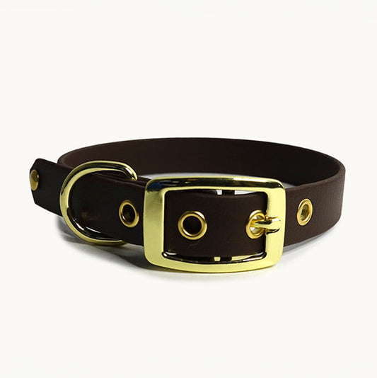 Collier classique en biothane - Espresso