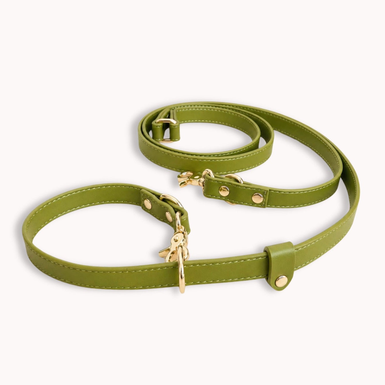 Laisse multi-positions | Olive - GRIS LOUP