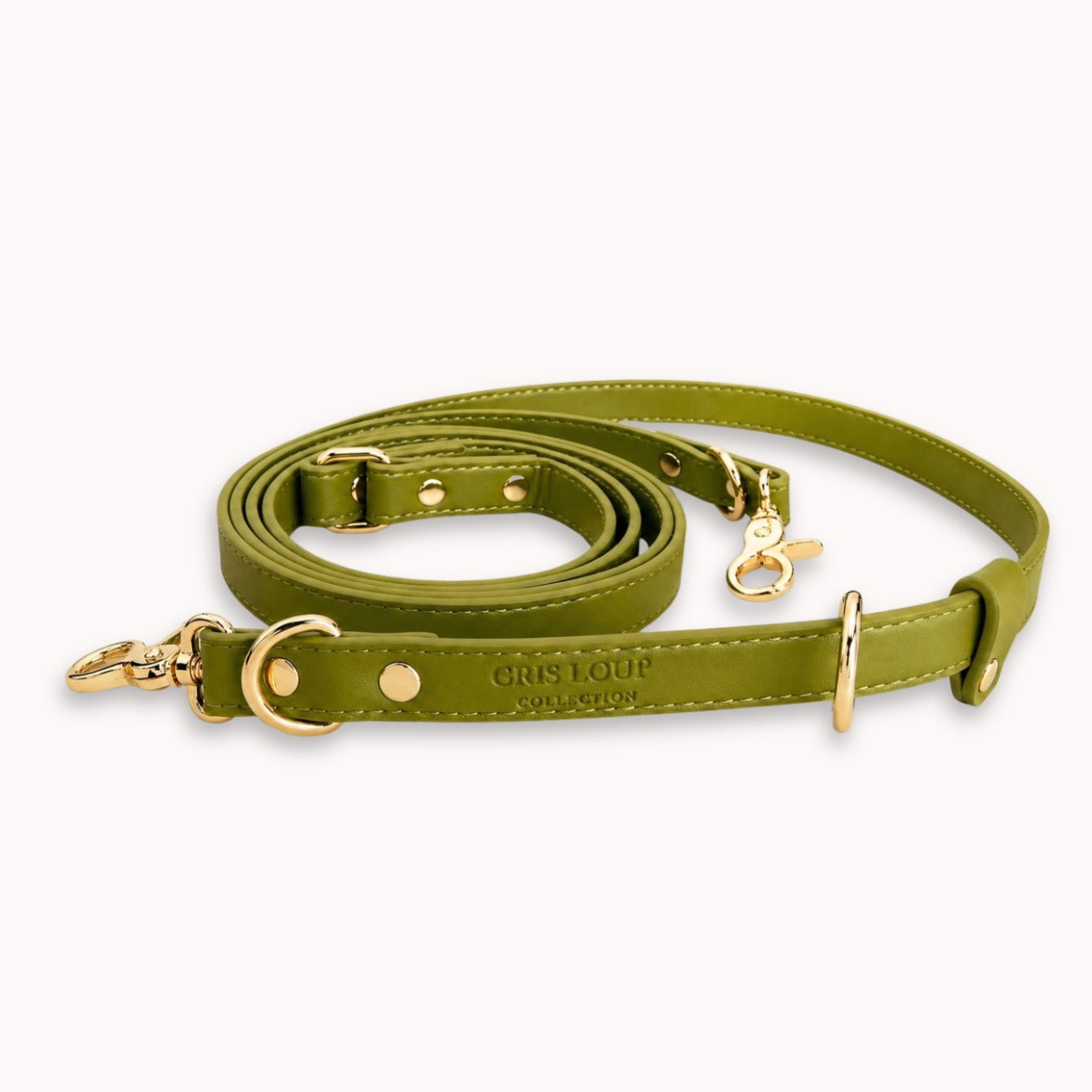 Laisse multi-positions | Olive - GRIS LOUP