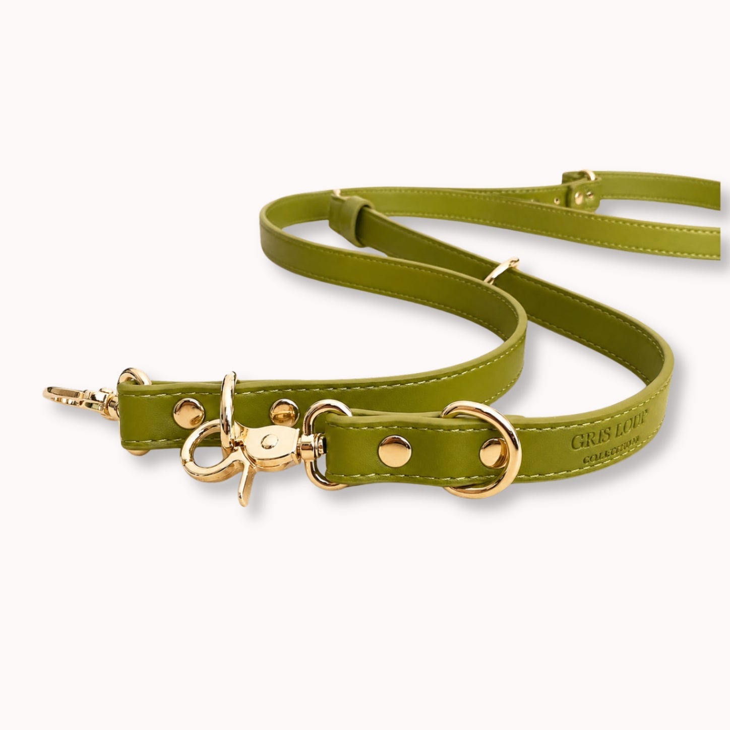 Laisse multi-positions | Olive - GRIS LOUP