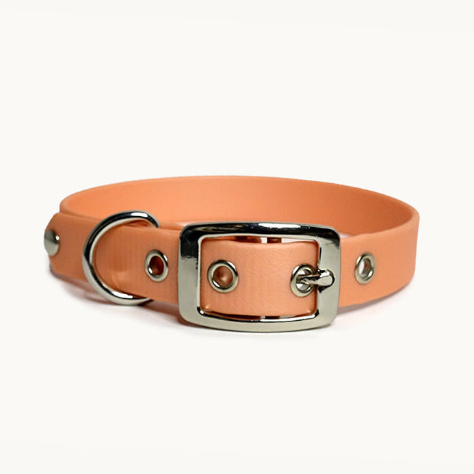 Collier classique en biothane - Rose Romantique